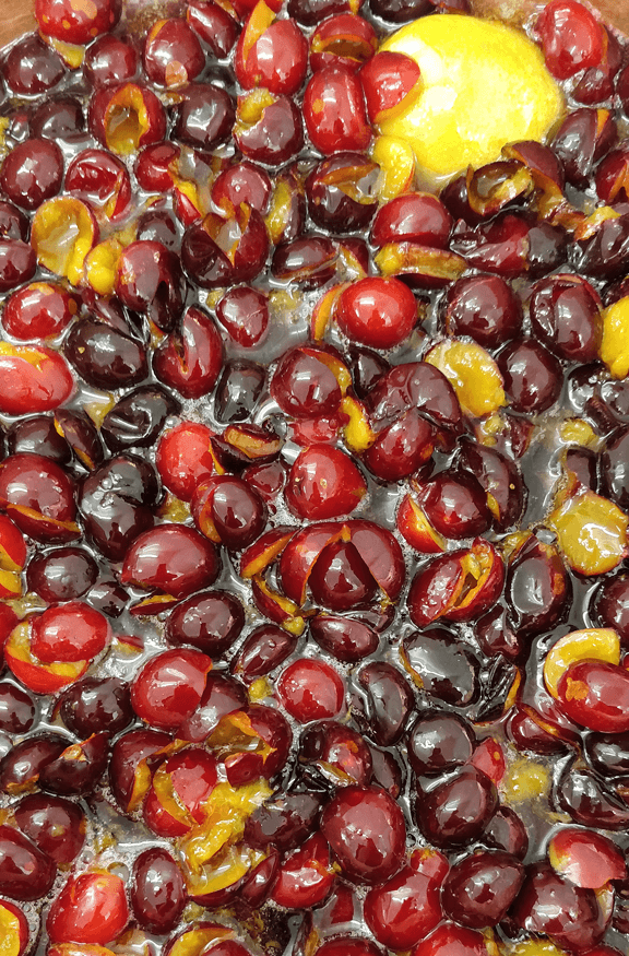 cuisson des prunes