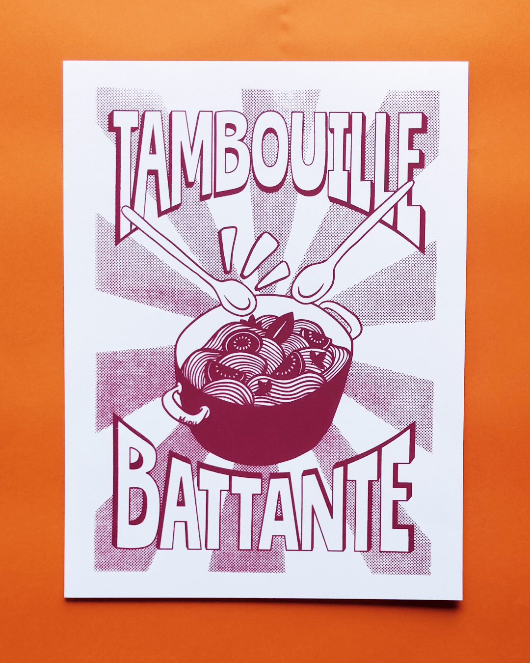 Affiche Tambouille Battante - blanc – Image 3