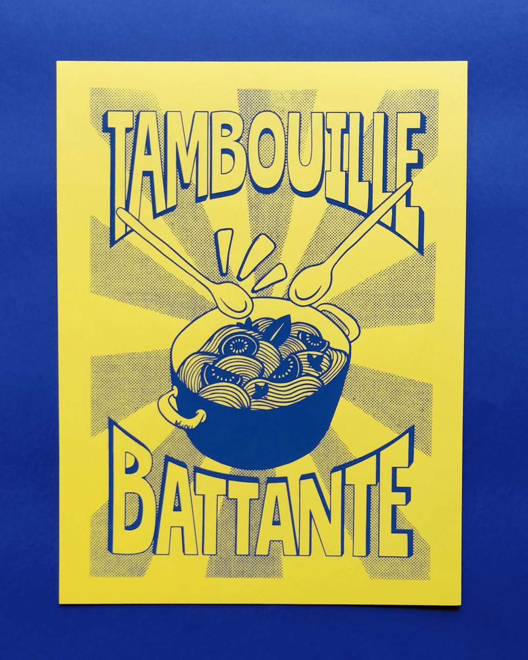 Affiche Tambouille Battante - jaune