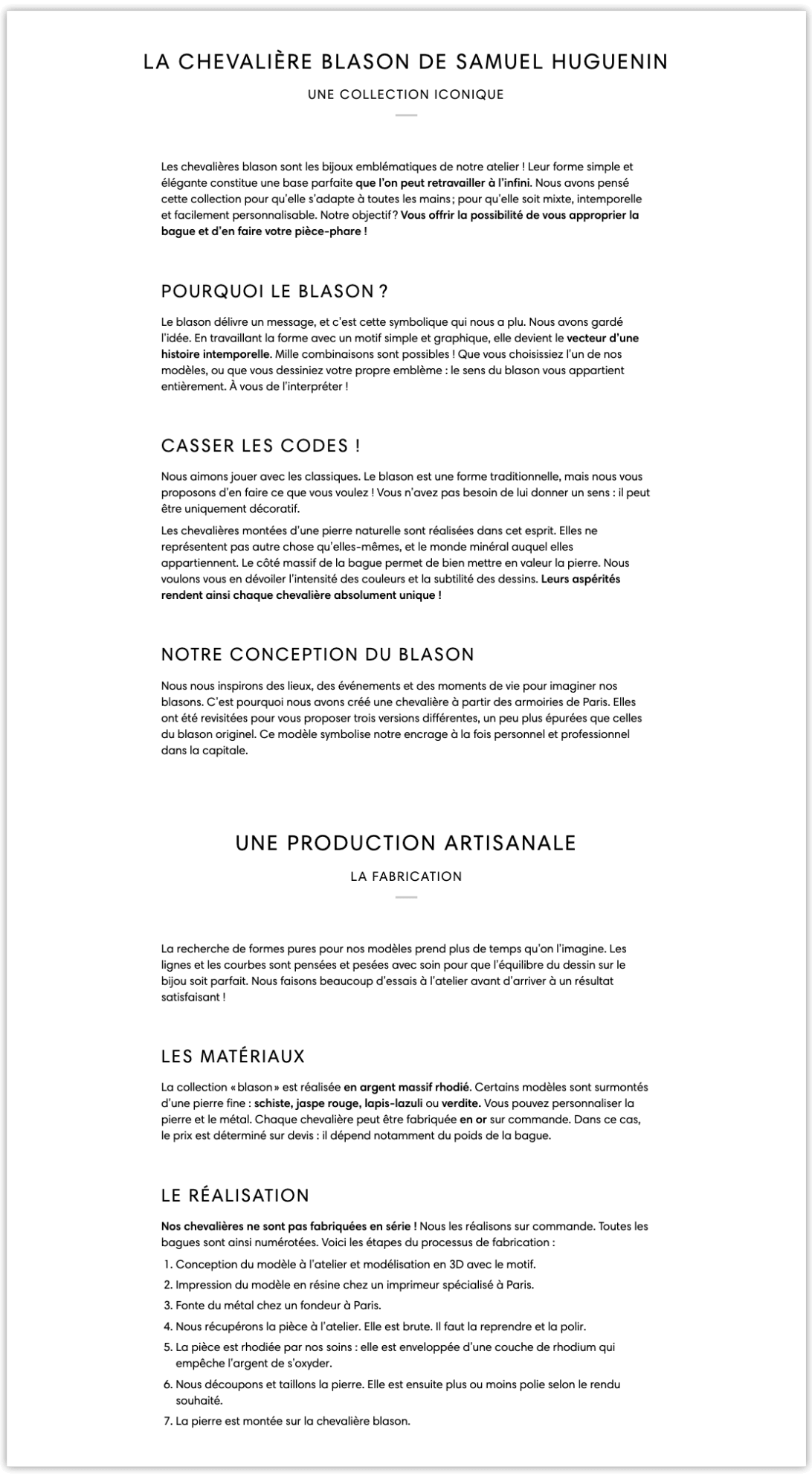 redaction seo pour les collections