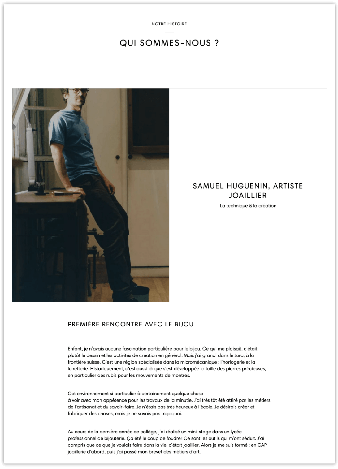 storytelling d une page a propos